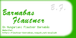 barnabas flautner business card